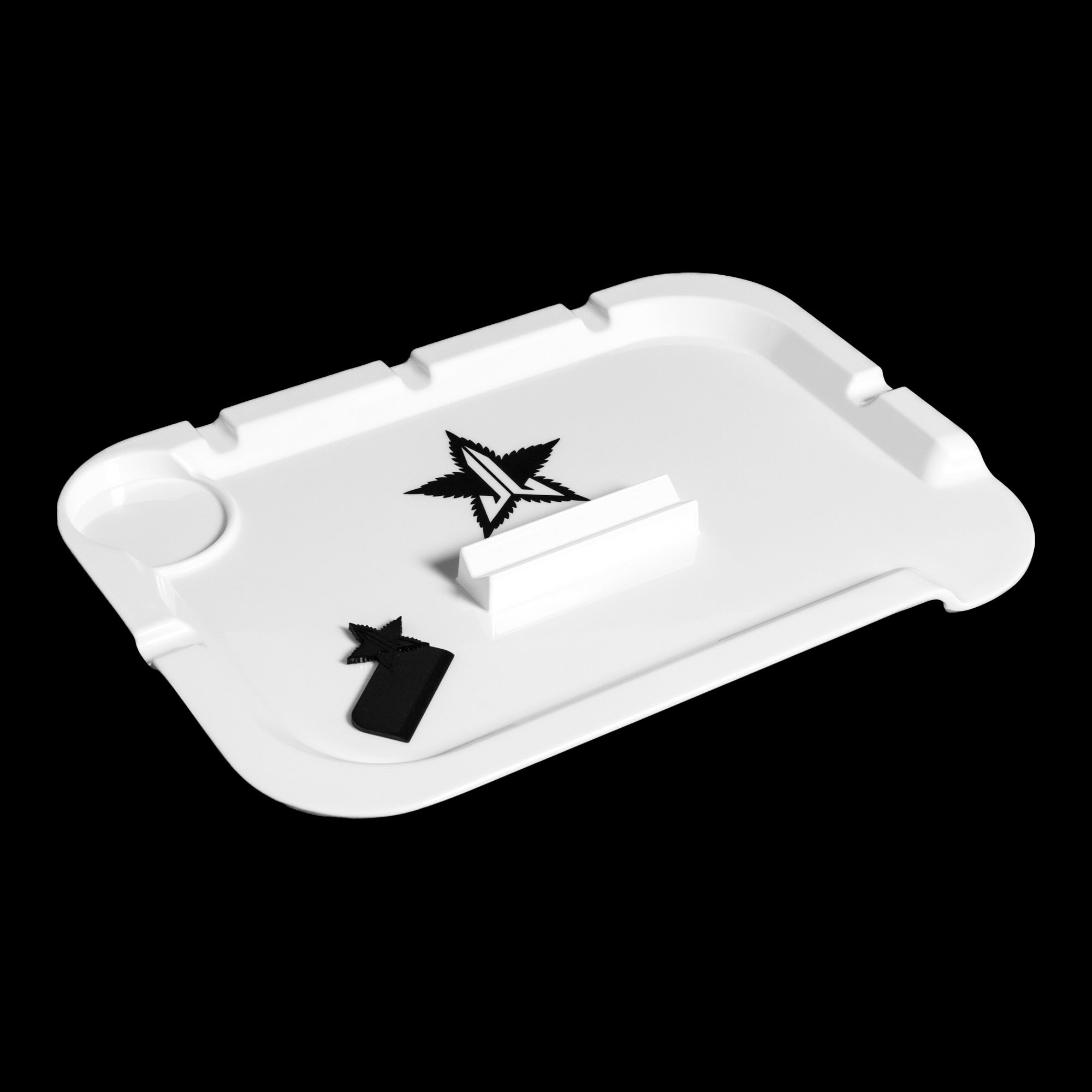 WHITE ROLLING TRAY Star Lounge
